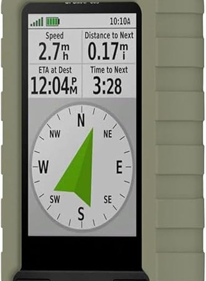 غطاء واقي من السيليكون باللون الأخضر الغابي لجهاز Garmin GPSMAP 66s 66st GPS - Image 3